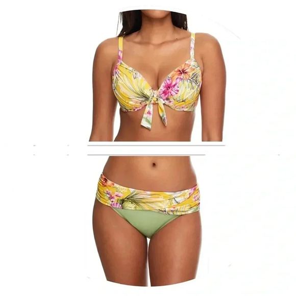 BLEU ROD BEATTIE Paradiso Tie-Front Bikini Top and Bikini Bottom - Picture 2 of 15